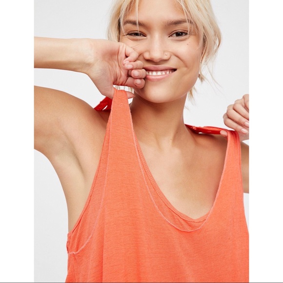 Last call. Free People Karmen in Coral tank NWT - Picture 3 of 5